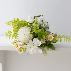 수국 알륨 조화 인테리어 부쉬 다발 장식 꽃 촬영 컬러, 7가지 데이지 꽃 화이트