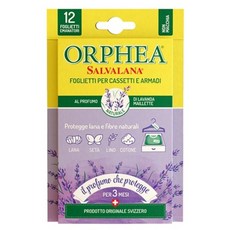 오르페아 스위스 옷장방향제 서랍장 및 옷걸이용 (라벤더향) 12매입, 7.8g, 1개, 라벤더향