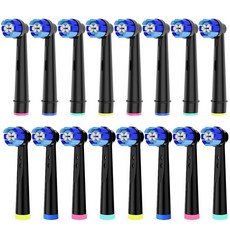 오랄비 전동 칫솔과 호환되는 Bimily 칫솔 교체 헤드 16개 정밀 세척 및 기타 모델을 위한 교체용 [100%정품] 구강용품, 오랄비 전동 칫솔과 호환되는 Bimily 칫솔 교체 헤