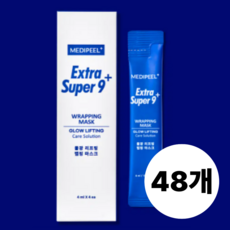 엑스트라 슈퍼 9 플러스 물광 리프팅 랩핑 마스크 1박스(4EA), 4개입, 12개