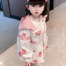 Petitangjyu 春天的女孩草莓熊外套跳線