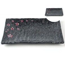 멜라민그릇 직사각 매화 24.5cm 업소용접시 만두접시, 1개, 상세페이지 기재, 상세페이지 기재