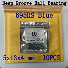 (10Pcs) 소형 고무 블루 씰 MR63-MR1319 2RS 볼 베어링 6700 6701 688 6802 6902 2RS-방진 및 미세 입자 방, 25 MR115RS  5X11X4, 01 10PCS, [01] 10PCS