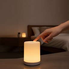 이지탭 무드등 대용량 터치식 LED 미니 수유등 수면등 취침등 조명 전구색 주광색 주백색, 조명색상-옐로우,화이트
