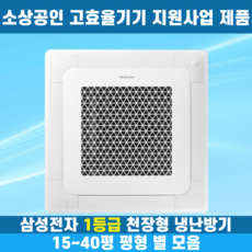소상공인40%지원 삼성 1등급 천장형냉난방기 냉온풍기 시스템에어컨 인버터 업소용 상업용 사무실 상가 4WAY 15평 18평 25평 28평 30평 36평 40평, 1등급 15평 단상, 일반배관형