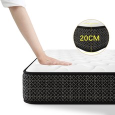스킨케어 딥슬립 독립스프링세트 믹스매트리스, 200mm, 블랙
