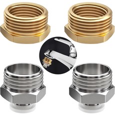 CESFONJER 가든 호스 커넥터 키트 12인치 워터 탭 퀵 피팅 어댑터 8mm 34인치12인치 황동 감소 파이프에서 어댑터까지