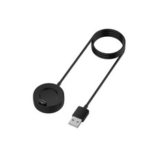 圓盤充電線 適用於 Garmin Fenix 8 7 6 5 Approach Forerunner 系列, 1x副廠USB-A圓盤底座充電線1M