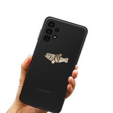 행운 액막이 명태 메탈스티커 전자파스티커 2개입, 1개