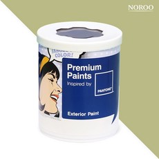 노루페인트 팬톤 실외 벽면 저광 페인트, 15-0525 Weeping Willow, 1L, 1개