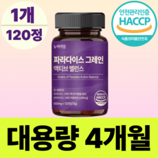 뉴비라임 정품 파라다이스 그래인 추출물 플러스, 1개, 120정