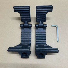 미니 굴삭기 페달 지게차 중장비 크레인 패달 부품 왼쪽 포크레인 범용 장착 보행, 기본 색상, B.좌우 발판 큰 구멍 한 쌍 20mm