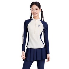 삐삐네옷가게 여아 클래식 배색 아노락 스커트 레깅스 래쉬가드 세트