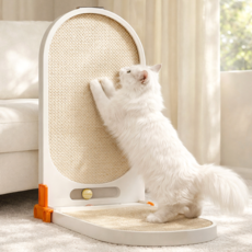 나너마켓 각도 조절 수직형 고양이 스크래쳐, 1개, 화이트