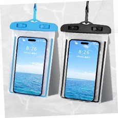 해수욕장 워터파크 수영 물놀이 투명 터치 스크린 휴대폰 보호 밀봉 지퍼 파우치, 1개, 옐로우