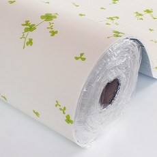 데코앤필름 접착식 단열벽지 21종 생활방수 곰팡이 결로 방지 방한 보온 DIY 셀프 인테리어, 클로버