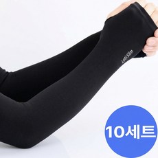 엘라가드 아이스 팔토시 쿨토시 손등형, 10세트, 블랙