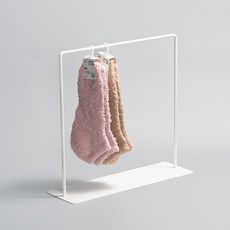 철제 심플 미니행거 악세사리 양말 거치대 매장 디피 장식대 다용도 진열대, 화이트, 1개