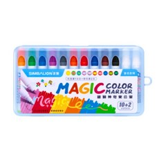 雄獅 SIMBALION MAGIC COLOR MARKER 10色 雙色變色筆, 藍盒, 1個