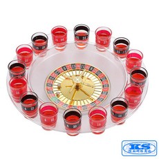 KS 俄羅斯輪盤酒具 16杯 酒吧用品, 黑色