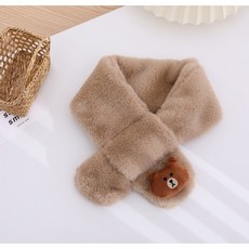 小雨媽的童言童語 現貨2021新款男女童保暖兔寶寶毛絨圍巾可愛兒童圍巾秋冬寶寶圍脖