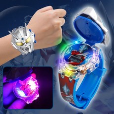 發光超人手錶 閃光卡通手錶 燈光音樂小孩投影手錶 捷德兒童超人玩具