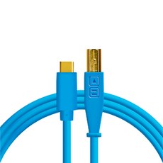 DJ TechTools Chroma USB-C轉USB-B高速傳輸線材，專業DJ設備適用，穩定連接，色彩鮮明, 橘色, 10個, Chroma B-C