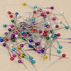 그대여 컬러 진주핀 100개 재봉핀