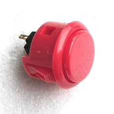 쿠쿠스토어 일본 원래 SANWA 푸시 버튼 OBSF 30mm 코인 네오 보드 박스 아케이드 게임 기계 Hitbox 컨트롤, 06 30mm red
