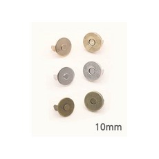 퀼트스타 메탈 자석 단추 10mm_3컬러, 2개, 앤틱골드