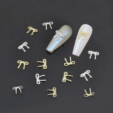 컬러리본파츠 네일아트 앙증맞고 귀여운 매듭리본파츠 10개입 4종, KSTNP - 653