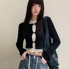 유니크유니스 버클 가디건 세트