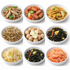 건강예찬 8종 균형잡힌 반찬 SET 짜지않고 달지않게 만든 밑반찬, 1kg, 1개