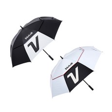 볼빅 VBDB V로고 이중방풍 우산, 화이트