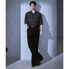 브랜드정품 드로우핏 DRAW FIT 프렌치 플레어 슬랙스 BLACK 325418
