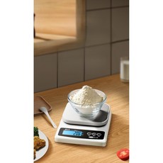 ORIGIN 二用 USB充電/電池 3KG 精密電子秤附托盤 料理秤 咖啡烘焙秤 精密不鏽鋼電子秤 電子磅秤 廚房秤, 1個, XY-01