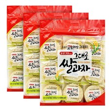 그대로 쌀과자 소포장 개별포장 고소한 과자, 200g, 3개