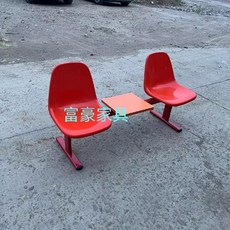 플라스틱 벤치 야외 의자 대기, 2인용레드커피테이블(2단스타트)