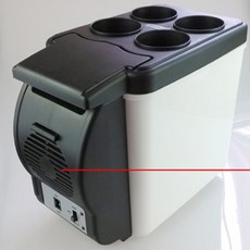 차량용 미니 냉온장고 캠핑용품 휴대용냉장고 12V 기숙사용, 6L 블랙, 1개