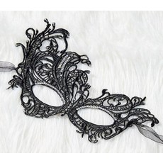 MYSEUNI Black Swan 여성용 가장 무도회 마스크 - 레이스 아이 마스크 - 마스카레이드 볼 할로윈 파티 마디 그라 마스크 이브닝 프롬 바용 베네치아 마스크, 블랙