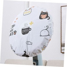선풍기커버 방수 캐릭터 패턴 홈 인테리어 보호덮개 먼지차단 일러스트 디자인 생활용품, 1개, 2-선풍기커버-나뭇잎