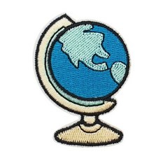 의류리폼 티셔츠리폼 열접착와펜 옷에붙이는패치 지구본