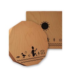 미니 카혼 무릎 핸드드럼 악기 타악기 퍼커션 나무, 나무 봉고 드럼, 1개