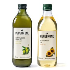 페페브루노 엑스트라버진 올리브 오일 1L x1병 해바라기씨유 1L x1병 세트, 1세트