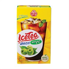 오뚜기)힐링타임 아이스티 매실 20T, 단품, 280g