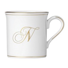 레녹스 가장최신인기있는 식기 (dh251022) 골드이니셜다지인 식기세척기 사용 가능 (dh251022), 머그, Letter N