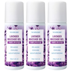 더허브샵 라벤더 마사지겔, 3개, 75ml