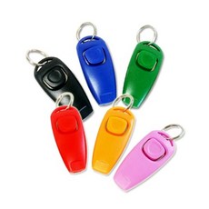 니즈플리 투인원 애견휘슬 2IN1클리커 애완견휘슬 강아지휘슬 애견클리커, 색상랜덤발송