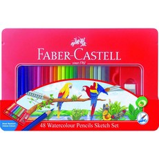 輝柏 Faber-Castell《水性》彩色鉛筆 -內附水彩筆, 1個, 48色-115939