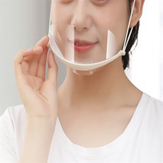 투명 위생 마스크 입가리개 조리용 비말차단 조리사 식당용 업소용 주방비품, 607, 1개, 1개입